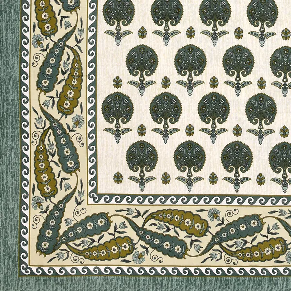 Green_Cotton_Heritage_Grove_Double_Bedsheet_With_Pillow_Cover_70X100_Cm